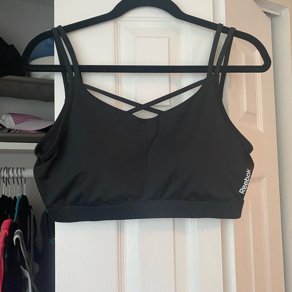 Reebok Black Athletic Bra